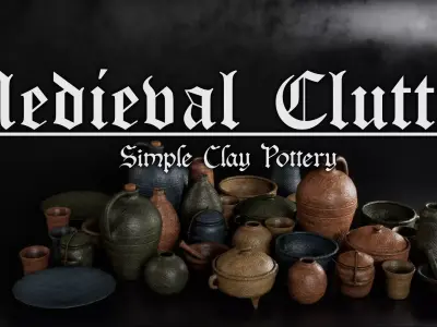 Clay Pottery Free low-poly 3D model