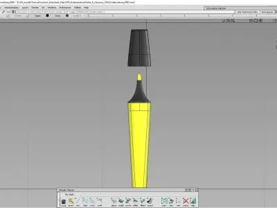 Tutorial 004 autodesk alias Materiale Evidenziatore Free 3D model