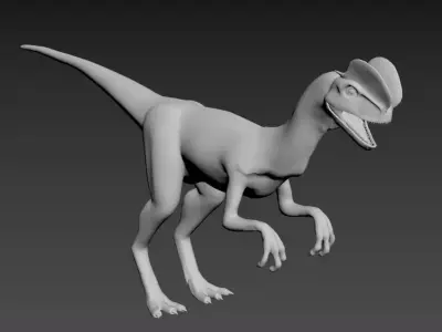 dinosaurs model textured 3D model
