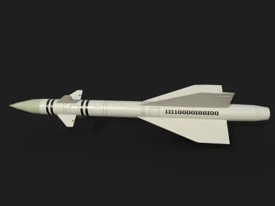 aa4 k8 air to air missile Low-poly 3D model