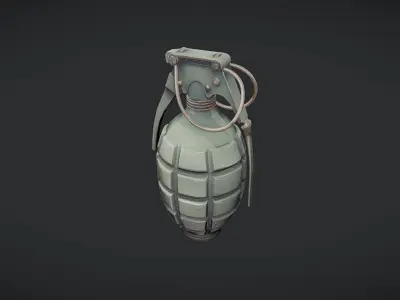 military hand grenade2 3D model