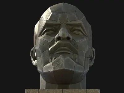 Lenin Monument Low-poly 3D model