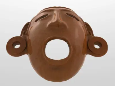 Aztec Mask Xipe-Totec 3D model