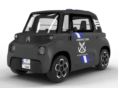 Citroen Ami 2020 Police 3D model