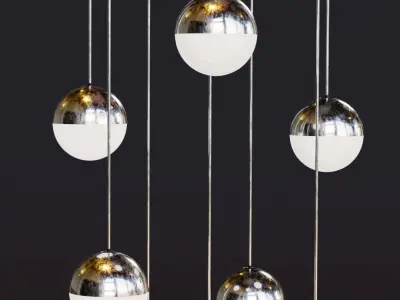 Decorative Modern Ceiling Lamp 3D Model Free 3D model