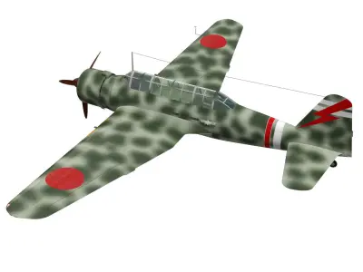 Ki30 Type 97 Light Bomber Ann 3D model