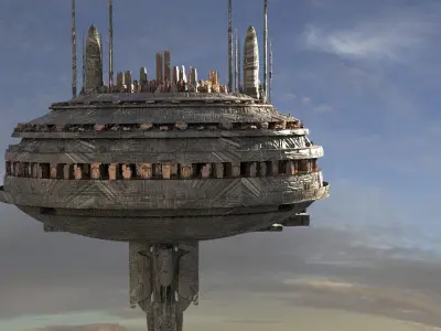 Military Advance Space station 3D model