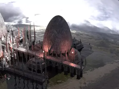 Lava Base Military collection architecture 3D model