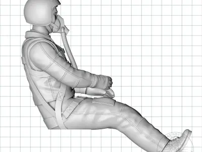 RUSSIAN JET-PILOT 3D print model