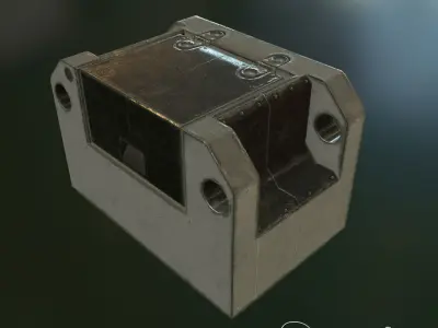 scifi box Low-poly 3D model