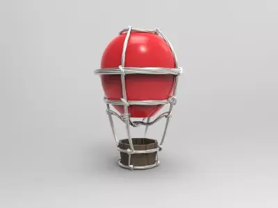Air Balloon Cartoon Toy 3D model