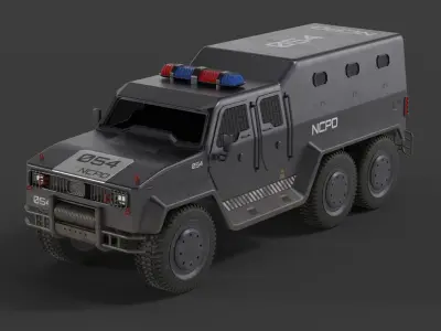 Police APC 3D model