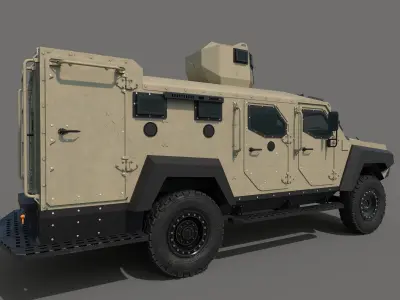 Roshel Senator EOD Low-poly 3D model