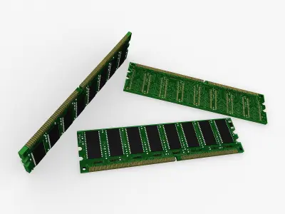 RAM memory 3D model