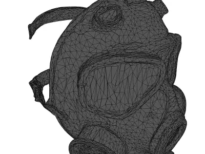 Vintage Military Gas Mask PBR 3D model
