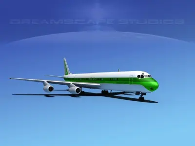 Douglas DC-8-63 Corporate 2 3D model