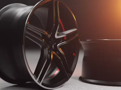 19in Car Wheel Rim 3D model