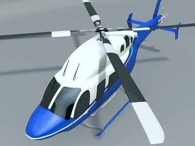 Bell 429 civilian helicopter 3D model