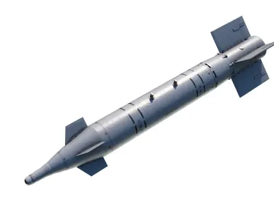 Chinese GB-1 GB1 TG-500 500KG class Laser-Guided bomb Low-poly 3D model