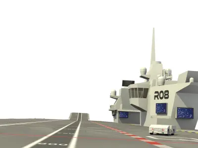 HMS Queen Elizabeth Aircraft Carrier 3D model