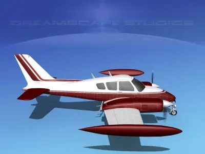 Cessna 320 Skyknight V04 3D model