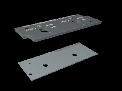 EMBRAER E1 OVERHEAD - WINDSHIELD WIPER PANEL 3D print model