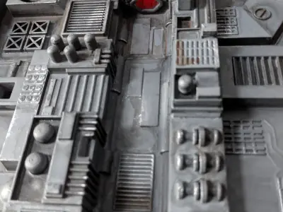Death Star Diorama Trench Run Tiles 3D print model