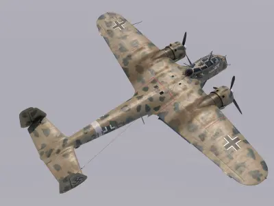 Dornier Do-17Z Trop 3D model