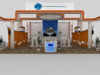 Exhibition 3D model stand design 3D model