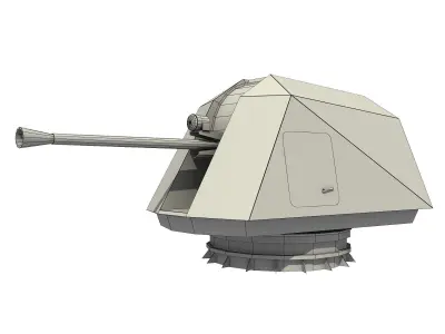 3D 57 mm BOFORS GUN 3D model