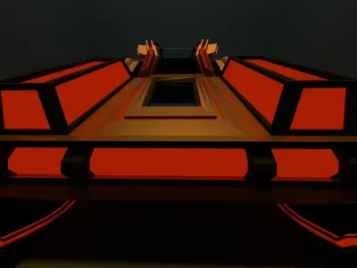 Light tank Low-poly 3D model