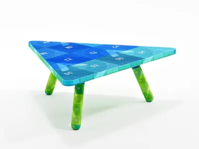 Triangular Couch Table - Koenig Neurath Free 3D model