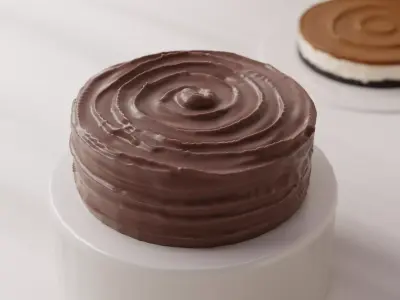 Realistic Matilda Chocolate Cake 3D model