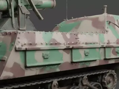 Sd Kfz 4 1     Panzerwerfer 42  WWII Warmashine 3D print model