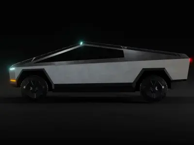Tesla Cybertruck Low-poly 3D model