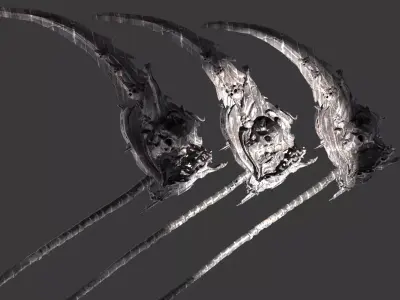 Kings Scythe 3D model