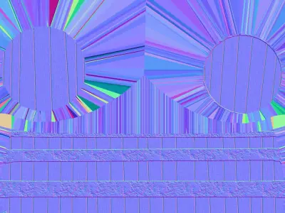 Barrel two vases Free low-poly 3D model