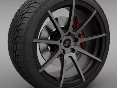 Savini Forged SM-4 Wheel 3D model