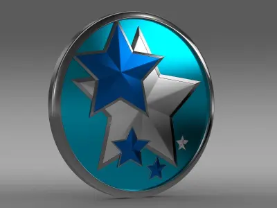 Venucia logo 3D model