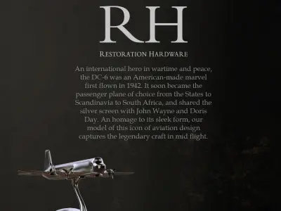 RH AIRCRAFTS DECORATION SET OF 4 Free 3D model