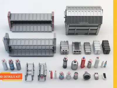 DETAILS KIT - SUBDIVISION READY 3D model