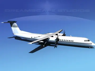 Dehaviland DHC-8 400 Corporate 1 3D model