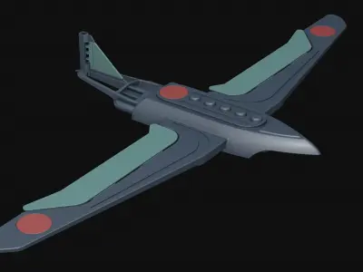 Toy flying machine drone 3D model