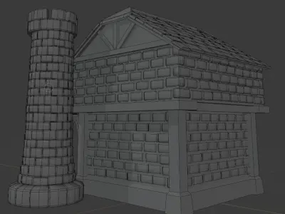 House Fantasy Casual Low-poly 3D model