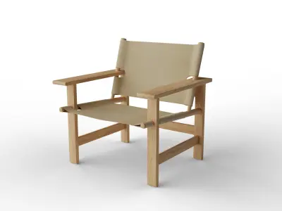 Canvas Chair Free 3D model