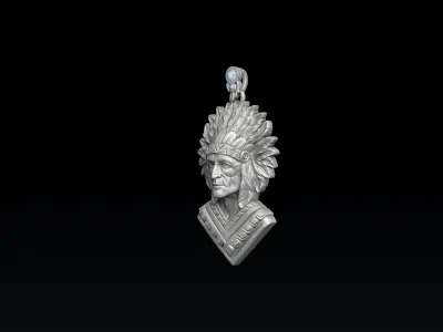 Native Indian Pendant 3D print model