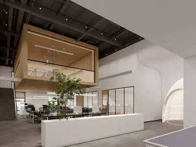  Office interior scene 24 3D model