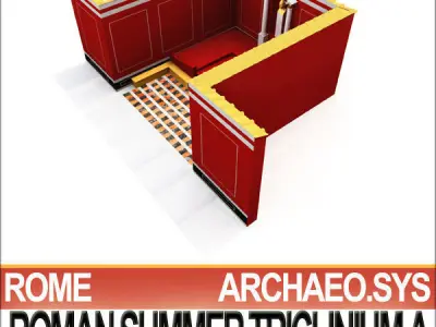 Ancient Roman Summer Triclinium A 3D model