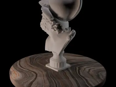 Bust of Menelaus Greek Statue 3D print model