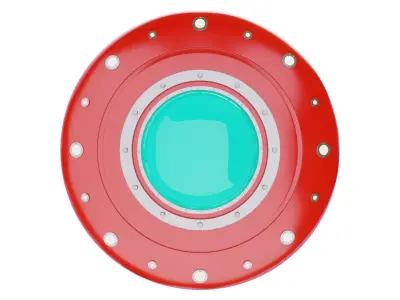 Low Poly UFO spaceship Low-poly 3D model